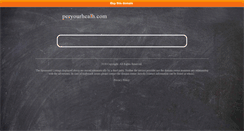 Desktop Screenshot of peryourhealh.com